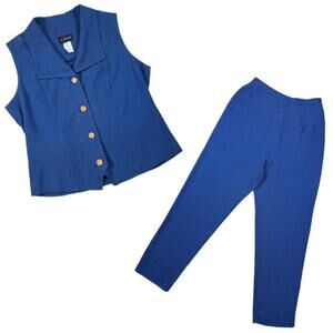 Virgo Vintage Suit In Blue | Size 10